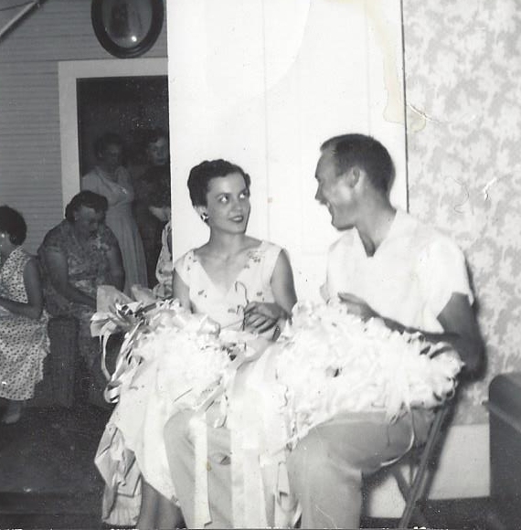 Mother and Daddy at their Wedding Shower